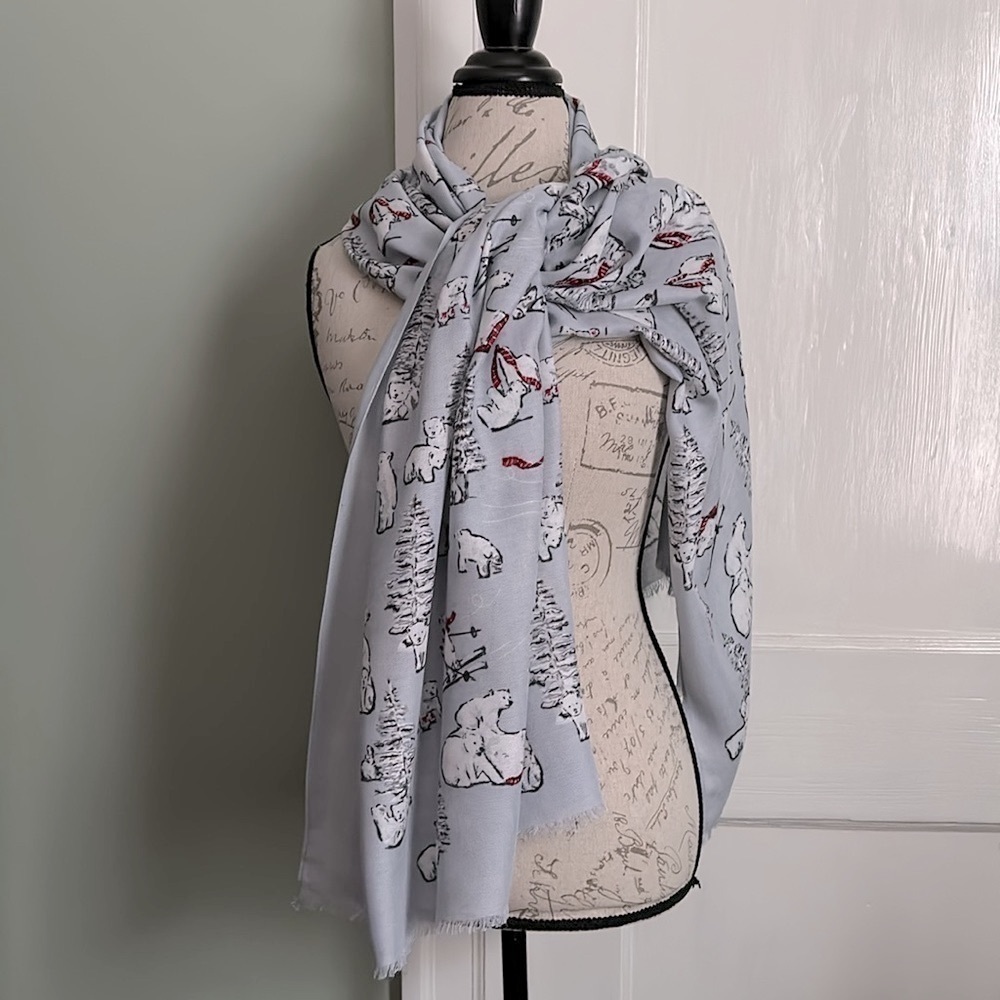 VERA BRADLEY Soft Fringe Scarf - Beary Merry
